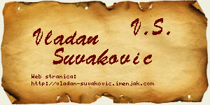 Vladan Šuvaković vizit kartica